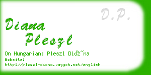 diana pleszl business card